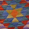 Colorful Flat-Weave Wool Kilim 2' 7" x 3' 9" ft / 79 x 114 cm - No. B29589