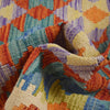 Colorful Flat-Weave Wool Kilim 2' 7" x 3' 9" ft / 79 x 114 cm - No. B29589