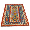 Hand Woven Wool Kelim 2' 10" x 4' 1" ft / 86 x 124 cm - No. B29594