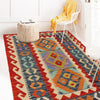 Hand Woven Wool Kelim 2' 10" x 4' 1" ft / 86 x 124 cm - No. B29594