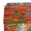 Colorful Flat-Weave Wool Kilim 2' 9" x 4' 2" ft / 84 x 128 cm - No. B29601