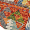 Colorful Flat-Weave Wool Kilim 2' 9" x 4' 2" ft / 84 x 128 cm - No. B29601
