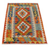 Hand Made Afghan Kilim 2' 11" x 4' 0" ft / 88 x 121 cm - No. B29614