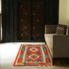 Hand Made Afghan Kilim 2' 11" x 4' 0" ft / 88 x 121 cm - No. B29614