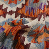 Colorful Flat-Weave Wool Kilim 2' 8" x 4' 0" ft / 81 x 123 cm - No. B29616
