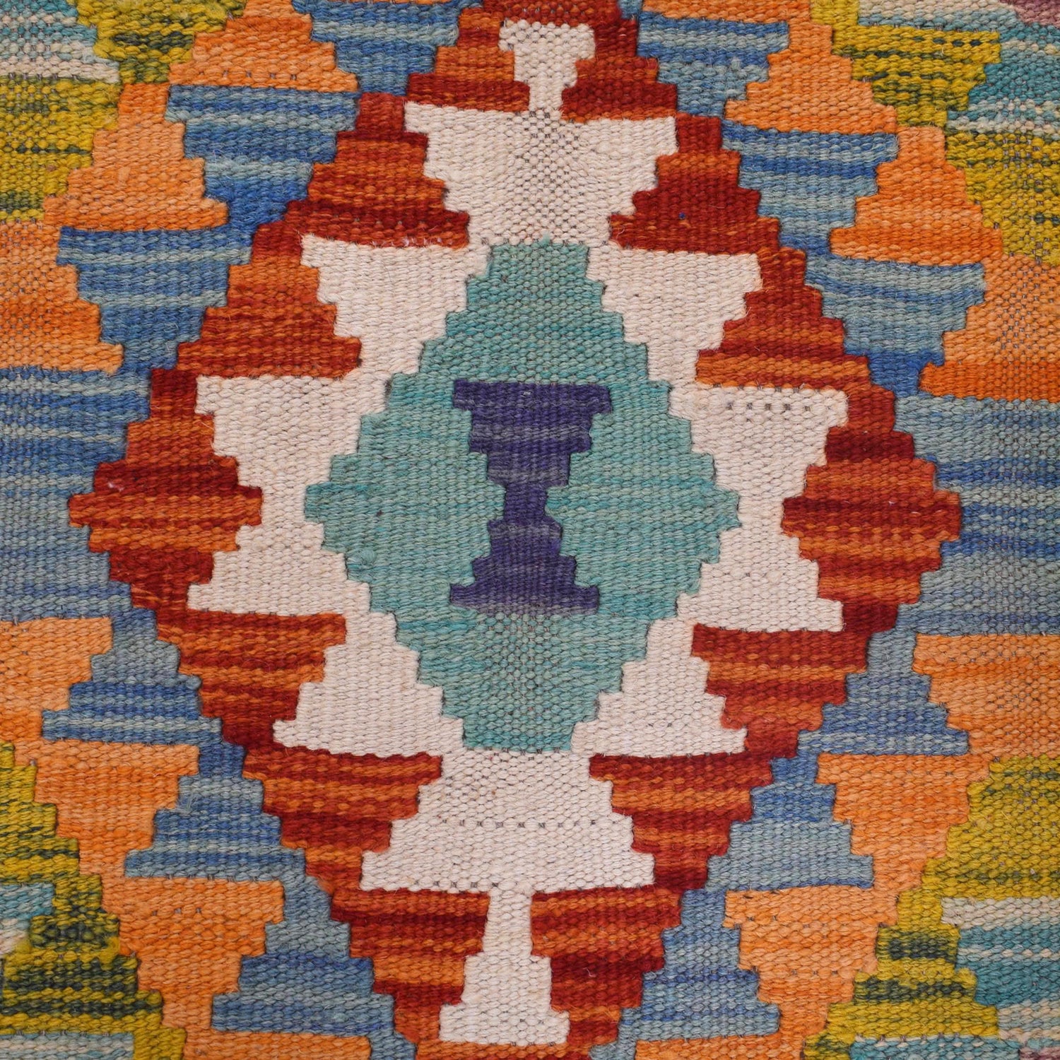 Hand Knotted Flatweave Kilim 2' 9" x 4' 0" ft / 83 x 122 cm - No. B29649