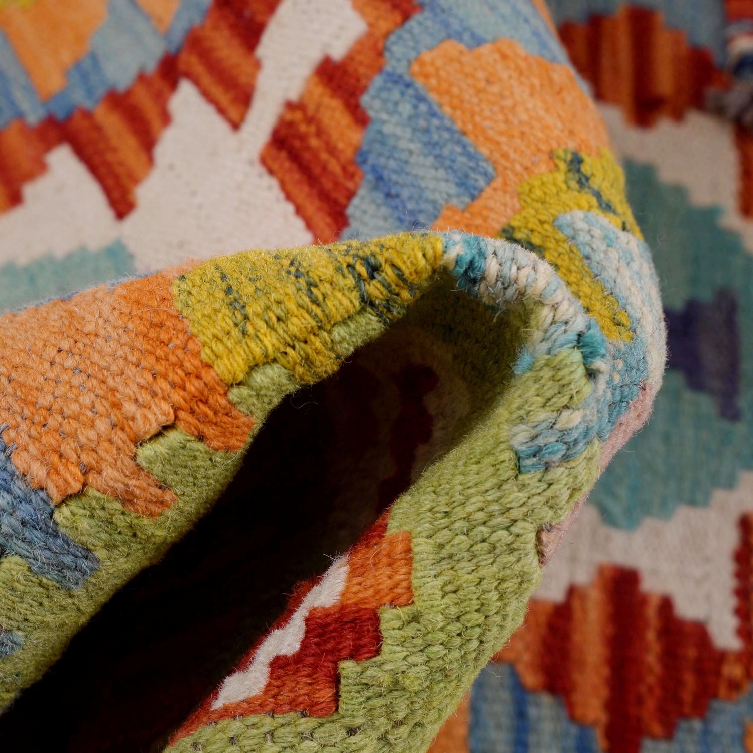 Hand Knotted Flatweave Kilim 2' 9" x 4' 0" ft / 83 x 122 cm - No. B29649