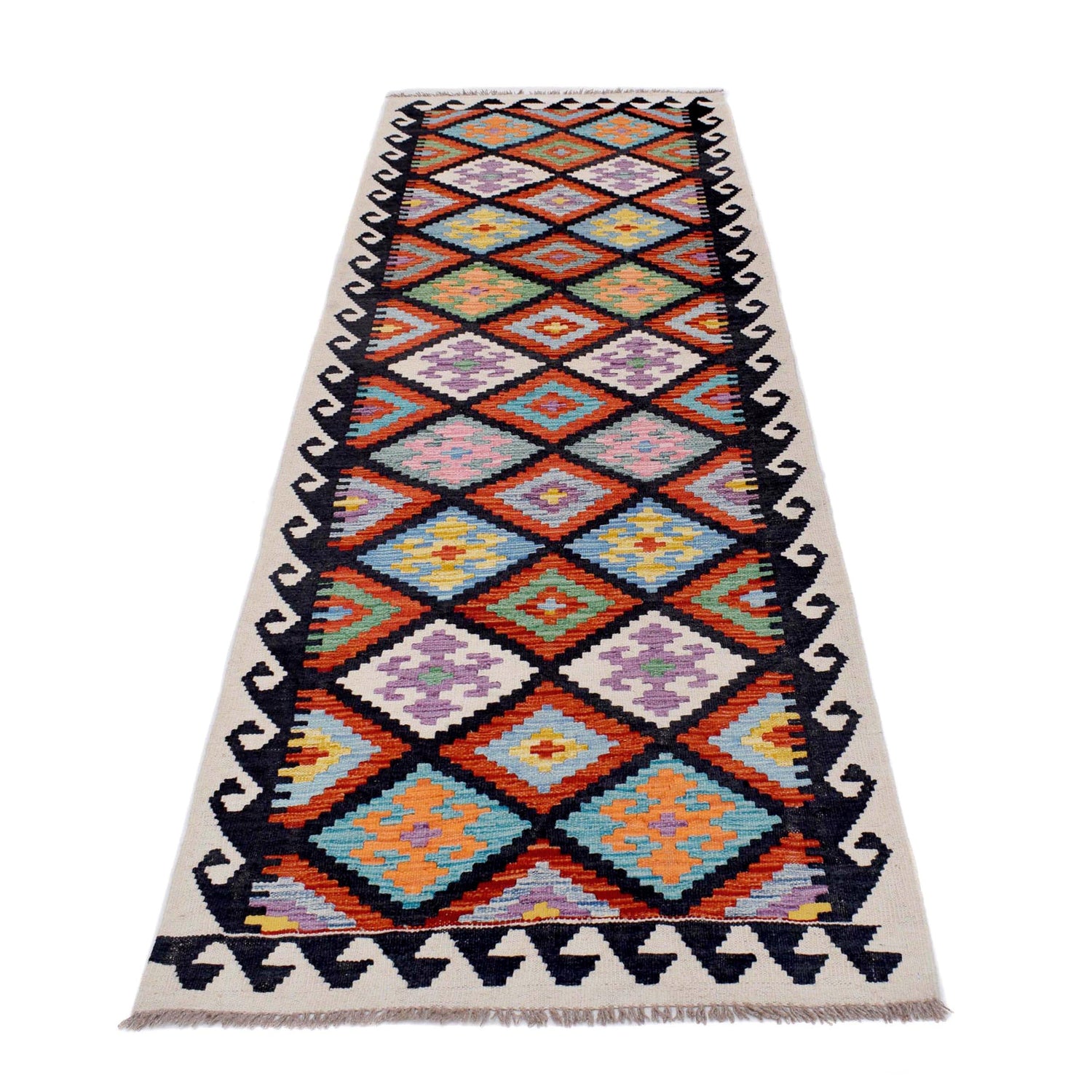 Long Chobi Kilim Runner 2' 9" x 10' 2" ft / 85 x 310 cm - No. B29685
