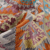 Hand Made Afghan Kilim 5' 0" x 6' 7" ft / 152 x 201 cm - No. B29702