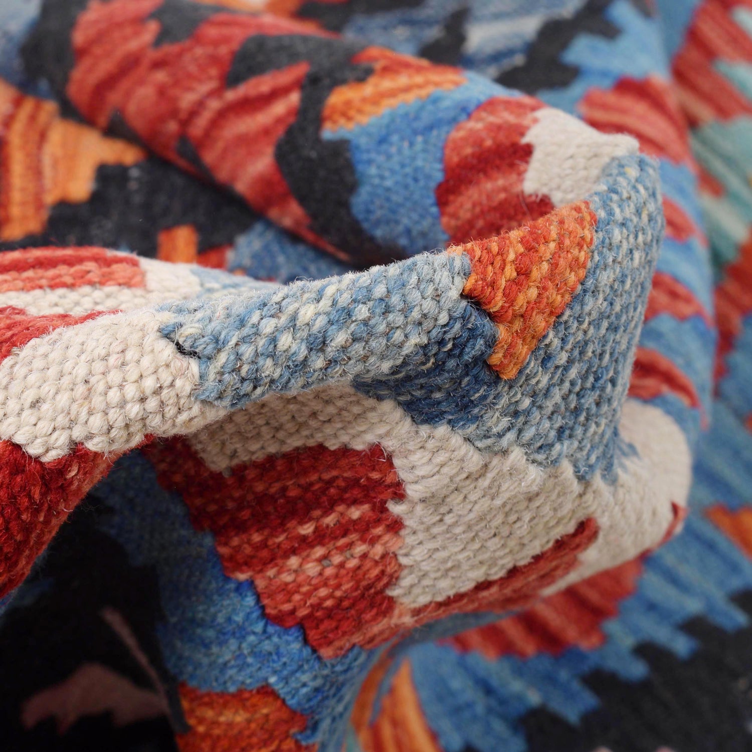 Handmade Afghan Vegetable Kilim Runner 2' 5" x 9' 10" ft / 73 x 300 cm - No. B29715