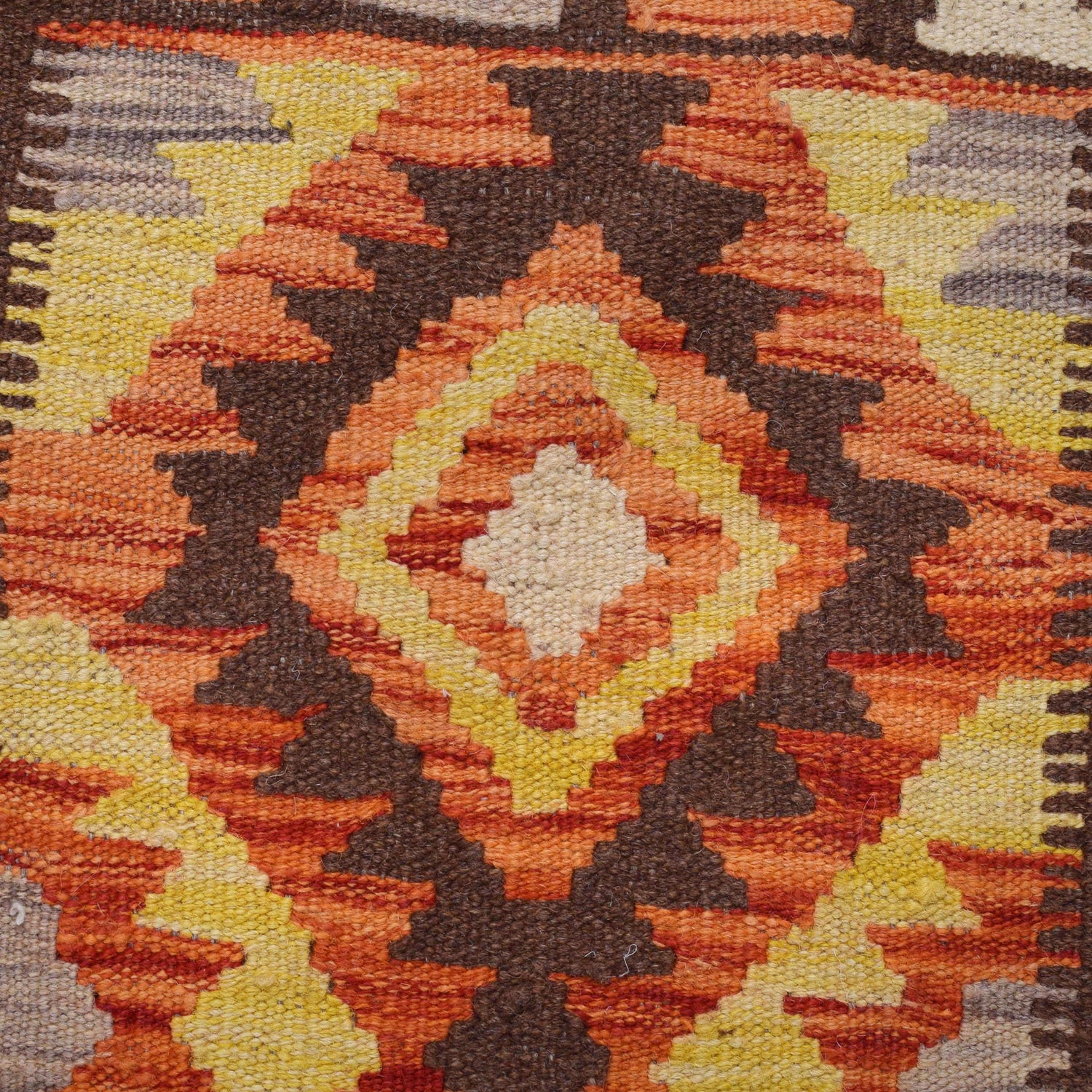 Hand Knotted Flatweave Kilim Runner 2' 11" x 6' 4" ft / 88 x192 cm - No. B29735