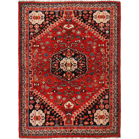 Persian Shirazi Design Carpet 5' 7" x 7' 7" ft / 169 x 230 cm - No. B29780