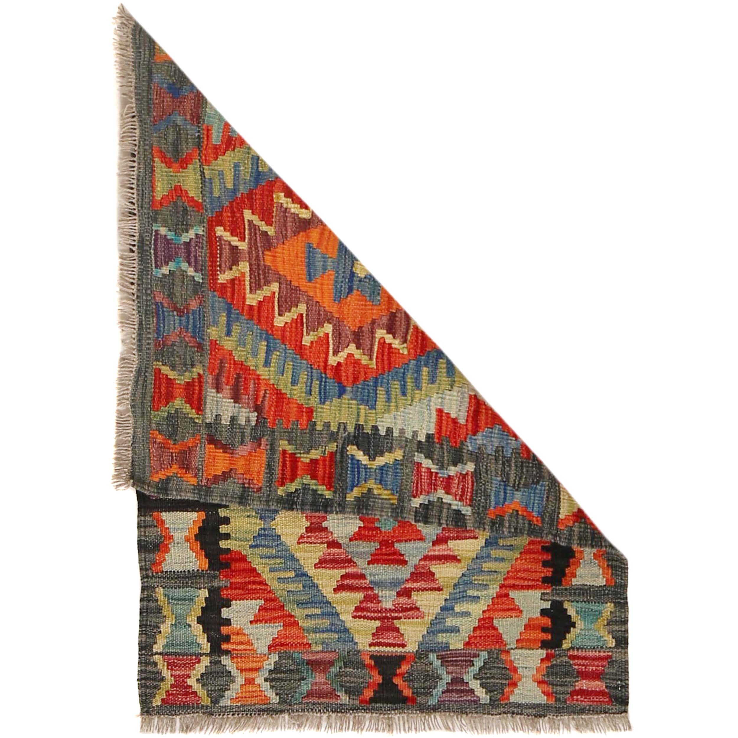 Handmade Vegetable Kelim 2' 2" x 3' 1" ft / 67 x 93 cm - No. B29786