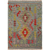 Hand Woven Wool Kelim 2' 2" x 2' 11" ft / 65 x 90 cm - No. B30053