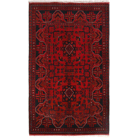Handmade Khal Mohammadi Area Rug 3' 2" x 5' 2" ft / 97 x 158 cm - No. B30059