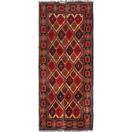 Oriental Khal Mohammadi Runner Rug 2' 9" x 6' 5" ft / 83 x 195 cm - No. B30065