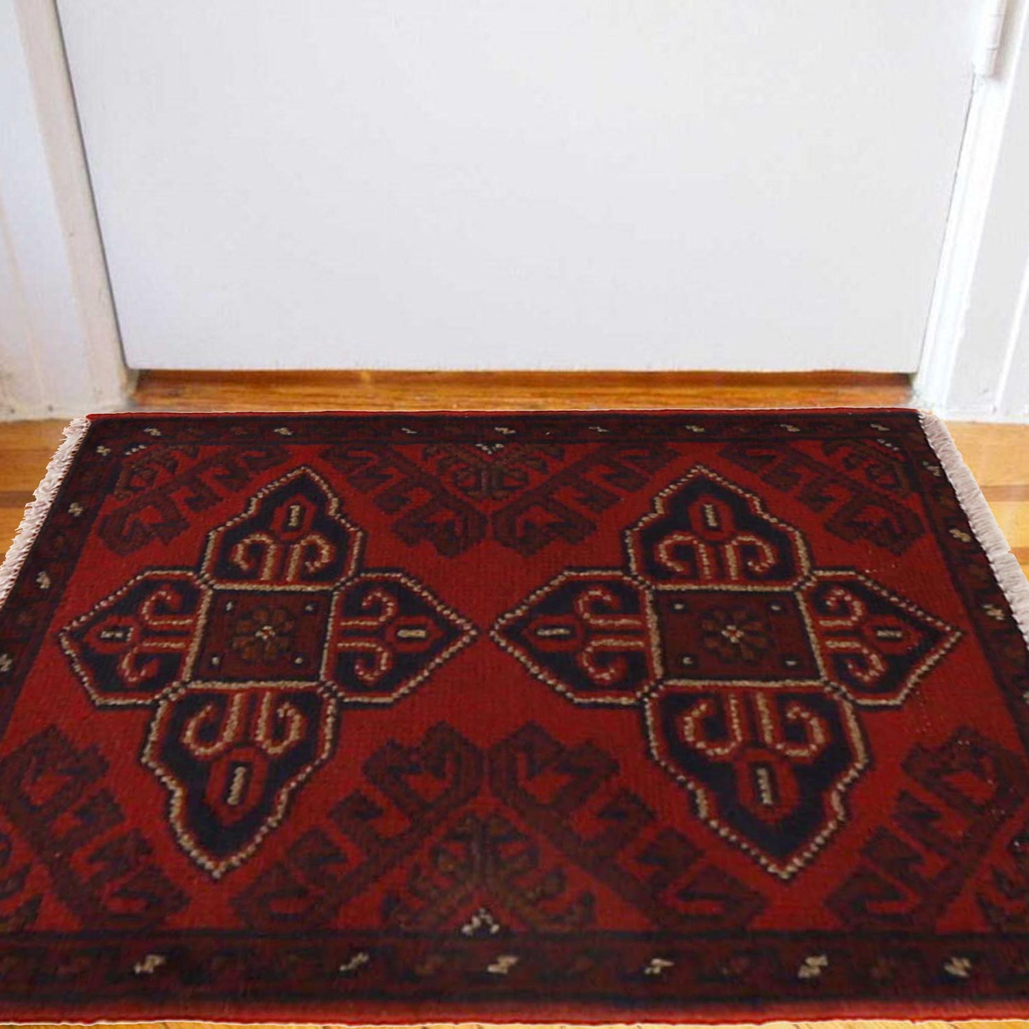 Handmade Floor Mat 1' 5" x 2' 0" ft / 42 x 61 cm - No. B30083