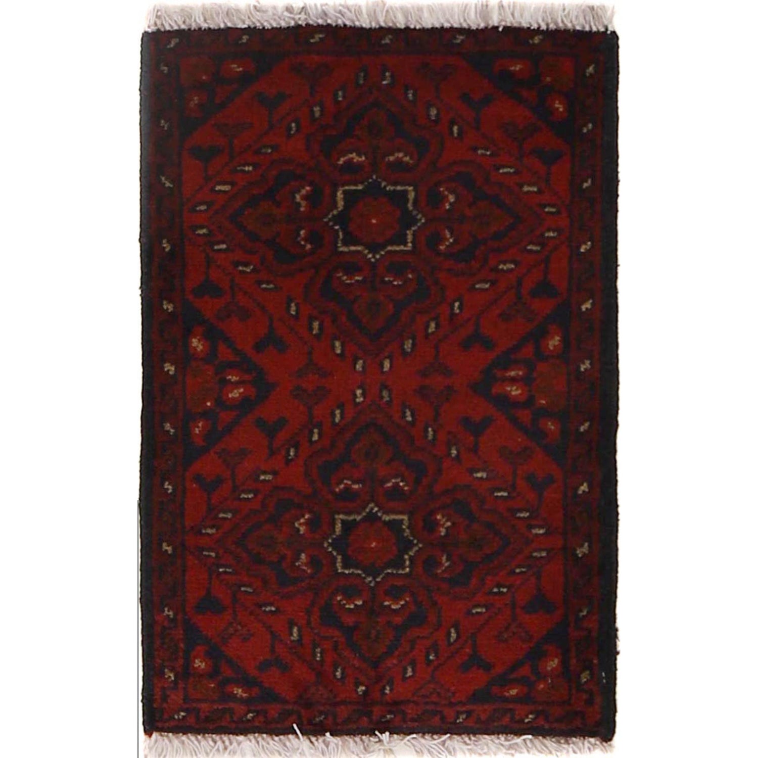 Handmade Floor Mat 1' 4" x 2' 0" ft / 40 x 62 cm - No. B30093