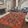Hand Woven Wool Kelim 6' 9" x 9' 7" ft / 206 x 293 cm - No. B30099