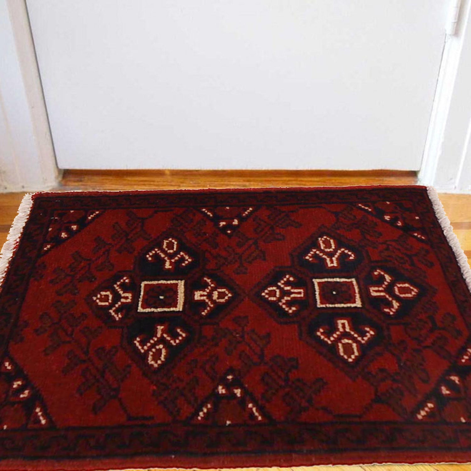 Handmade Door Mat 1' 5" x 2' 0" ft / 43 x 60 cm - No. B30172