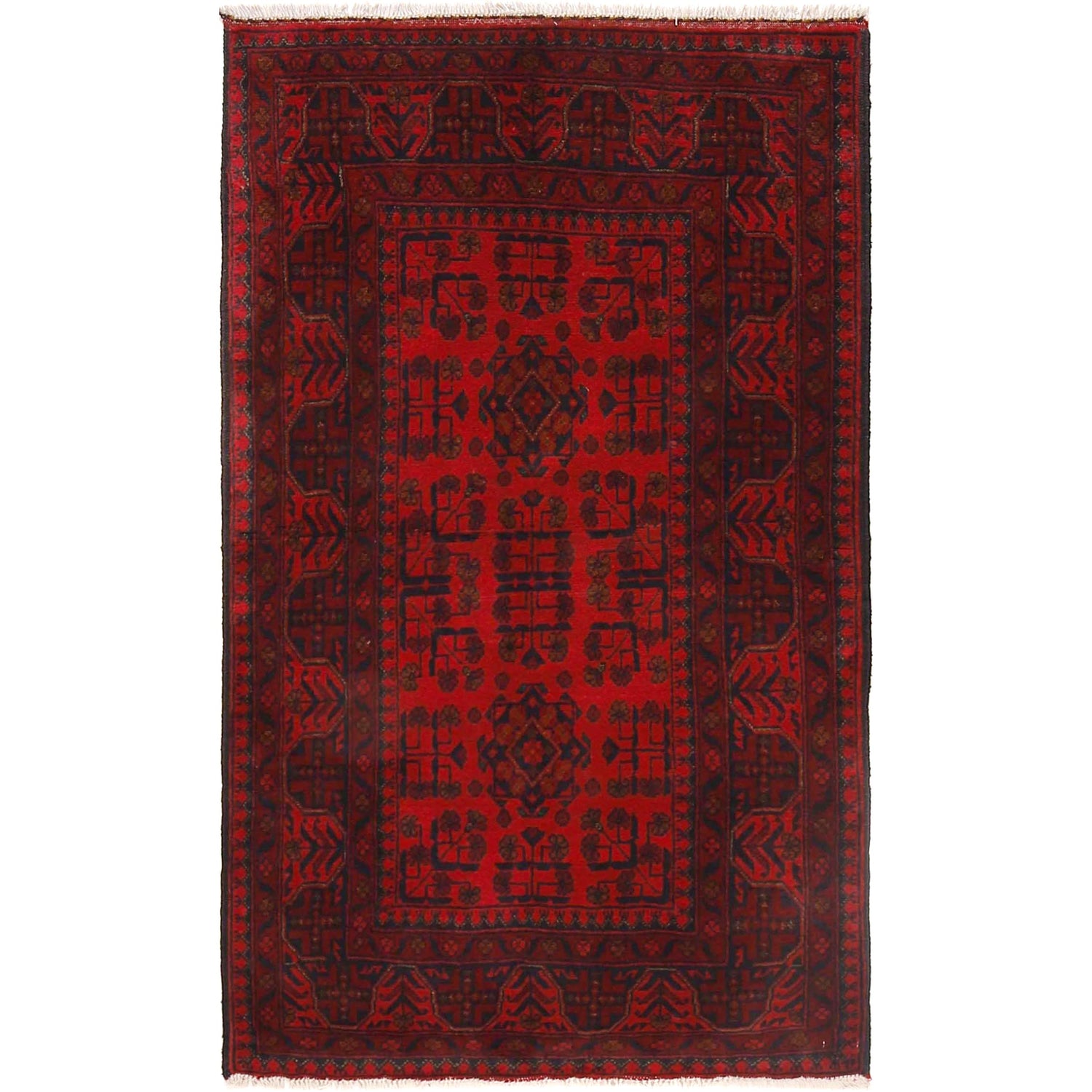 Hand knotted Khal Mohammadi Rugs 3' 1" x 5' 0" ft / 95 x 153 cm - No. B30200