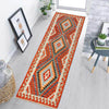 Hand Woven Wool Kelim Runner 2' 7" x 7' 1" ft / 78 x 215 cm - No. B30463