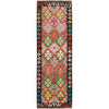 Handmade Vegetable Kilim Runner 2' 1" x 6' 7" ft / 64 x 200 cm - No. B30515