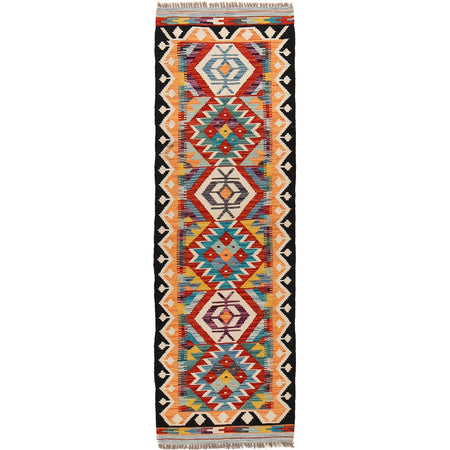Short Chobi Kilim Runner 2' 0" x 6' 6" ft / 62 x 197 cm - No. B30525