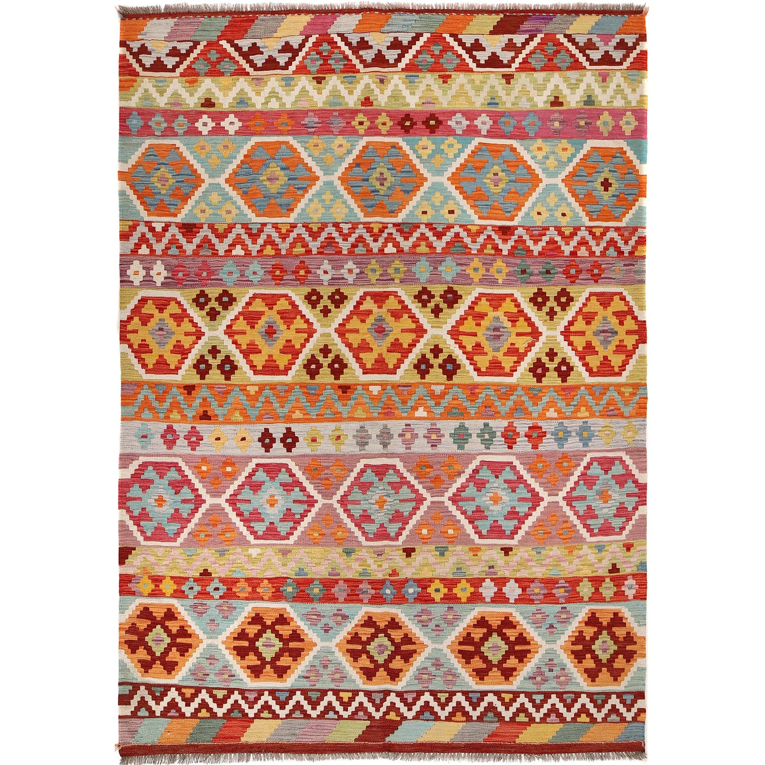 Medium Size Chobi Kilim 5' 9" x 8' 4" ft / 175 x 255 cm - No. B30568