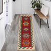Hand Made Afghan Kilim Runner 1' 9" x 5' 2" ft / 54 x 157 cm - No. B30615