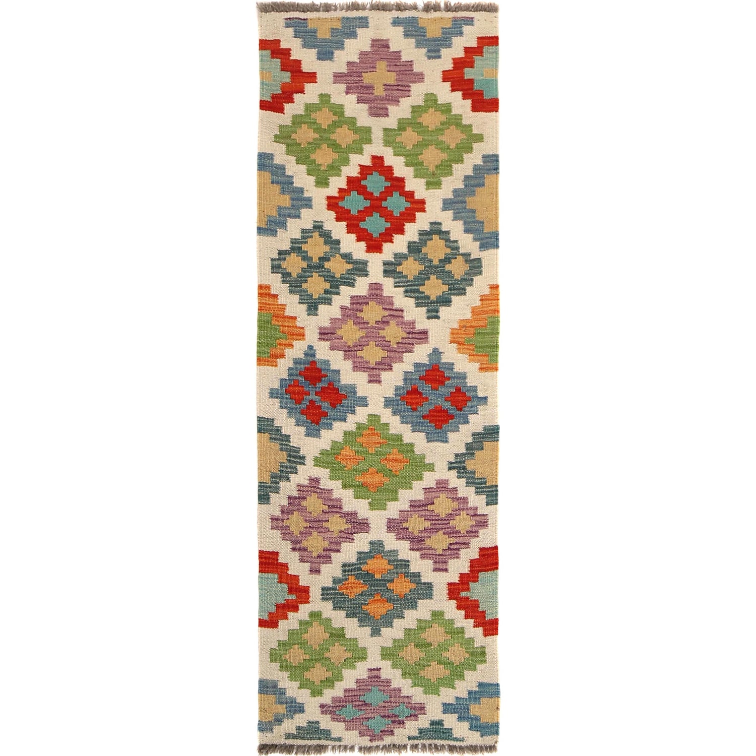 Short Kilim Runner 1' 8" x 5' 1" ft / 50 x 156 cm - No. B30621