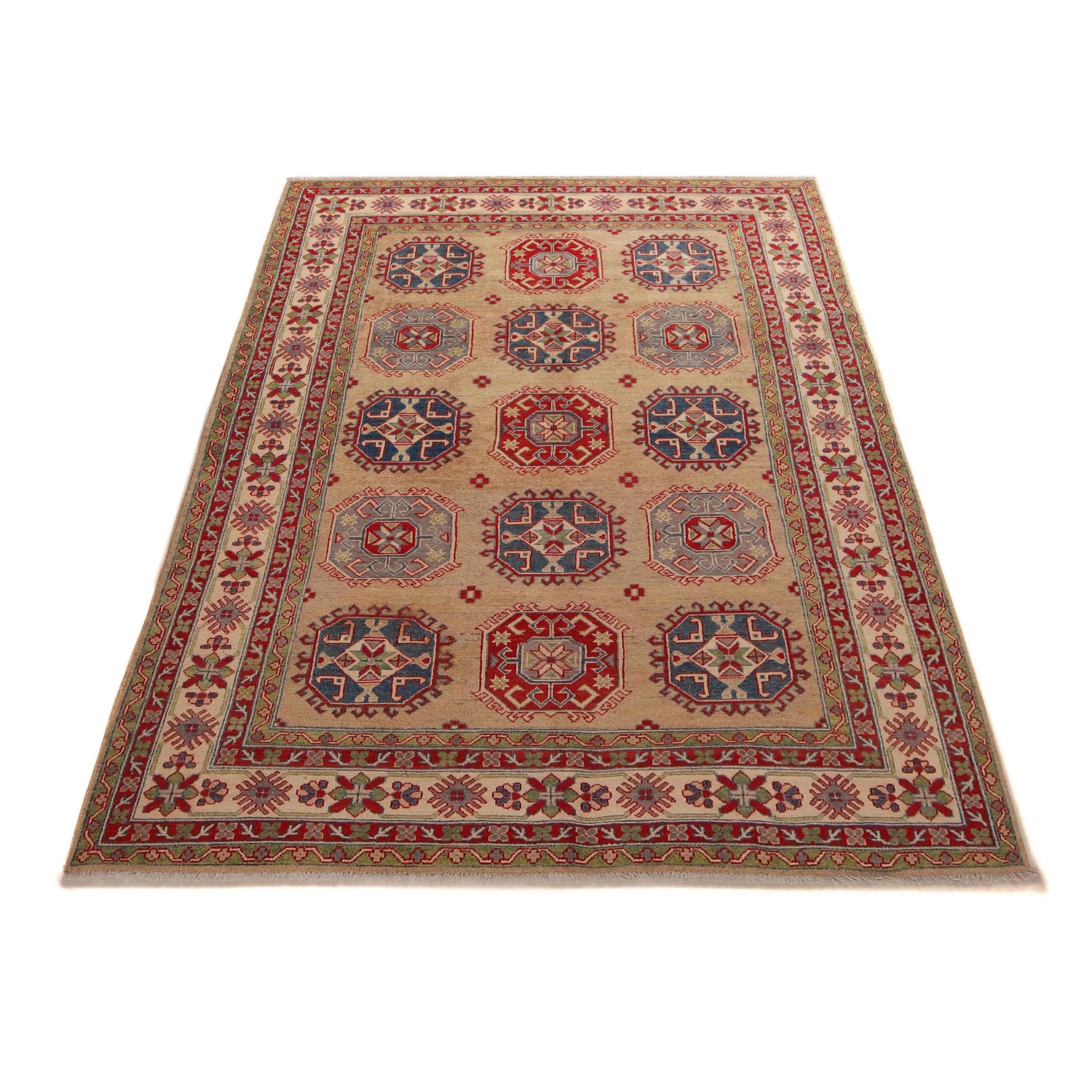 Hand knotted Kazak Rugs 6' 1" x 9' 5" ft / 186 x 288 cm - No. B31606