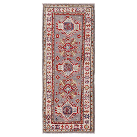 Oriental Kazak Runner Rug 2' 6" x 6' 7" ft / 77 x 200 cm - No. B33075