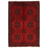 Handwoven Khal Mohammadi Afghan Carpet 3' 4" x 4' 9" ft / 102 x 144 cm - No. B34182