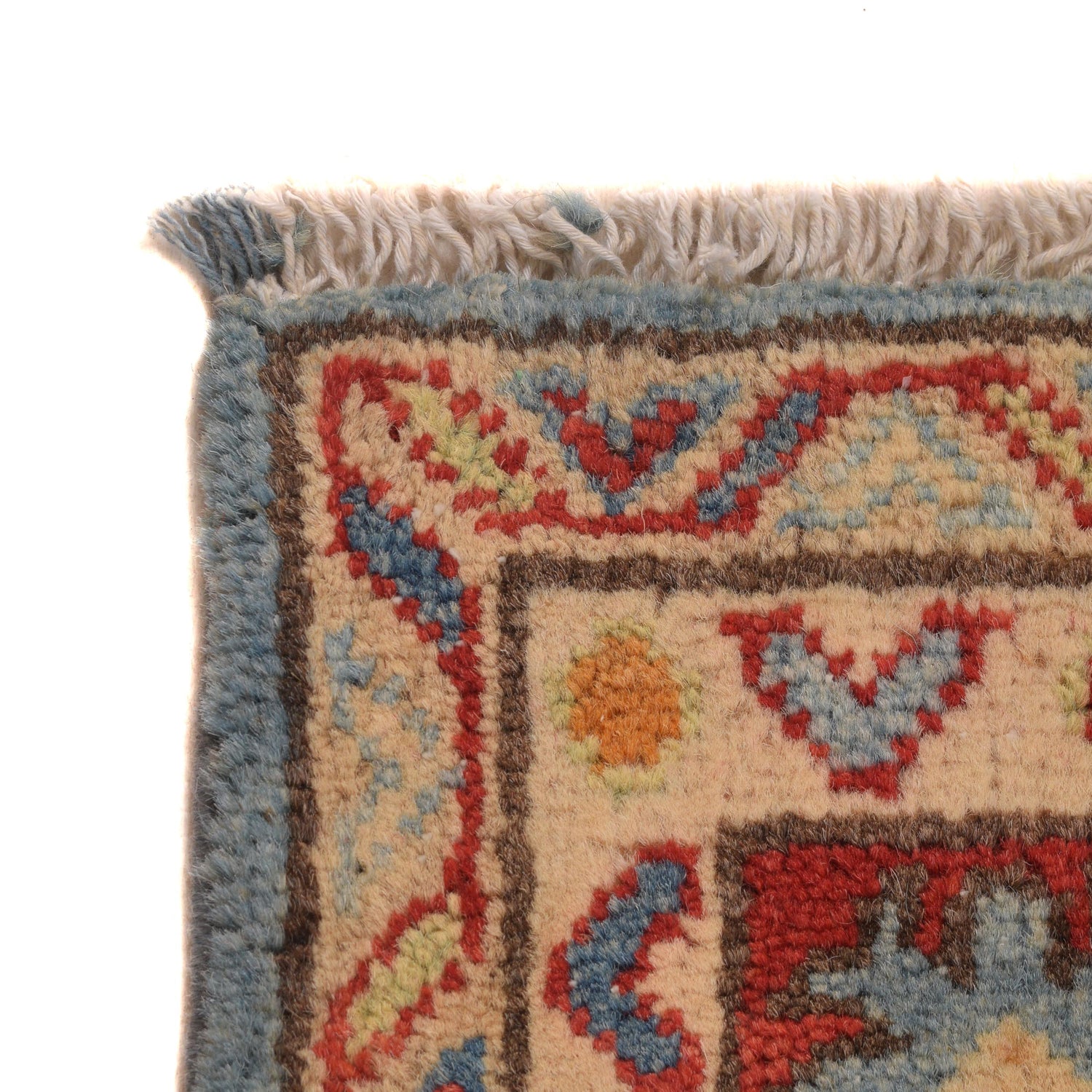 Handmade Kazak Area Rug 3' 11" x 5' 7" ft / 120 x 169 cm - No. B34193