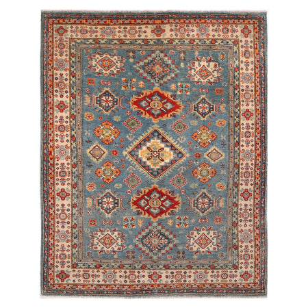 Hand knotted Kazak Carpet 4' 10" x 6' 2" ft / 147 x 188 cm - No. B34195