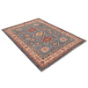 Hand knotted Kazak Carpet 4' 10" x 6' 2" ft / 147 x 188 cm - No. B34195