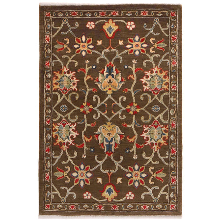 Handmade Sultani Area Rug 3' 3" x 4' 8" ft / 98 x 142  cm - No. B34197