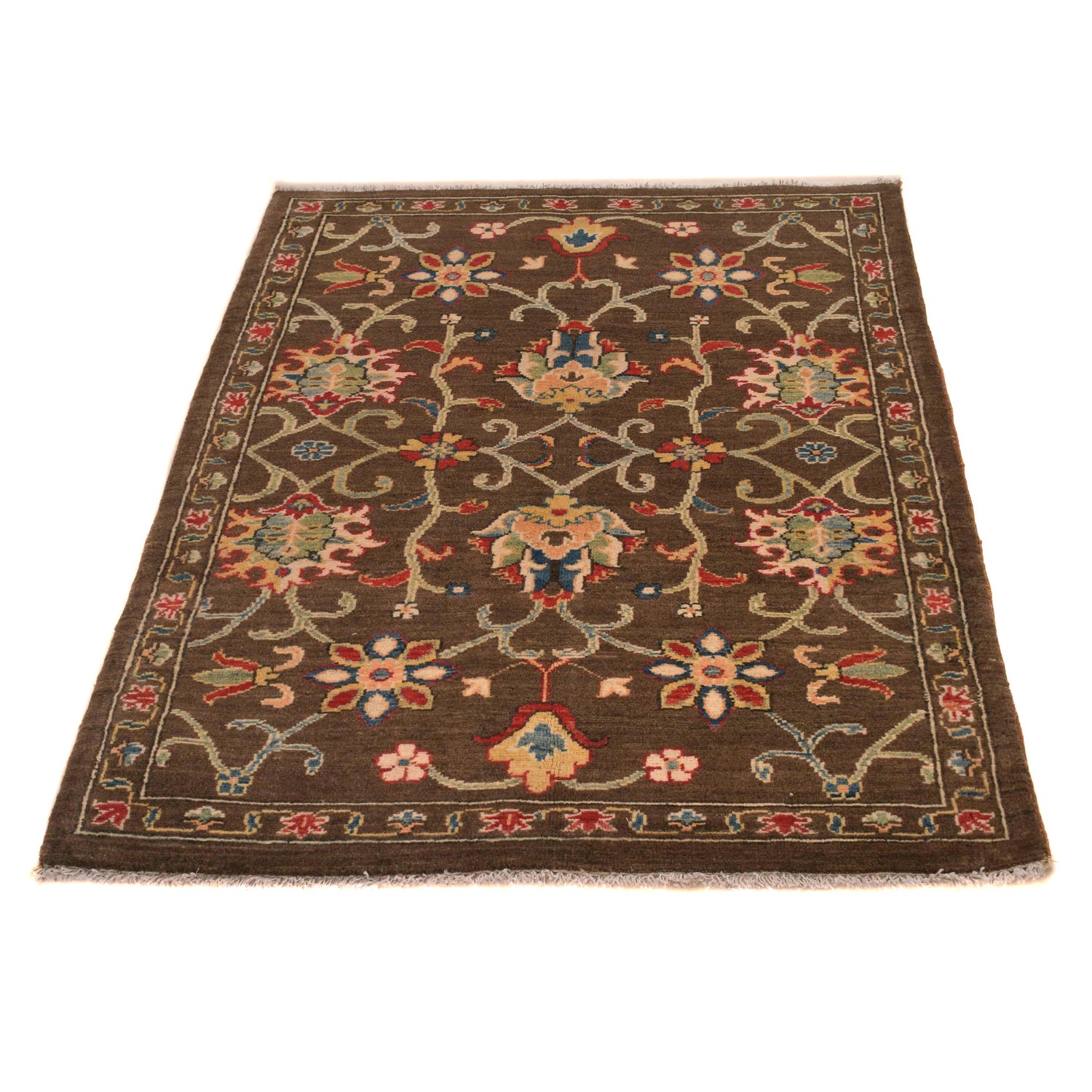 Handmade Sultani Area Rug 3' 3" x 4' 8" ft / 98 x 142  cm - No. B34197