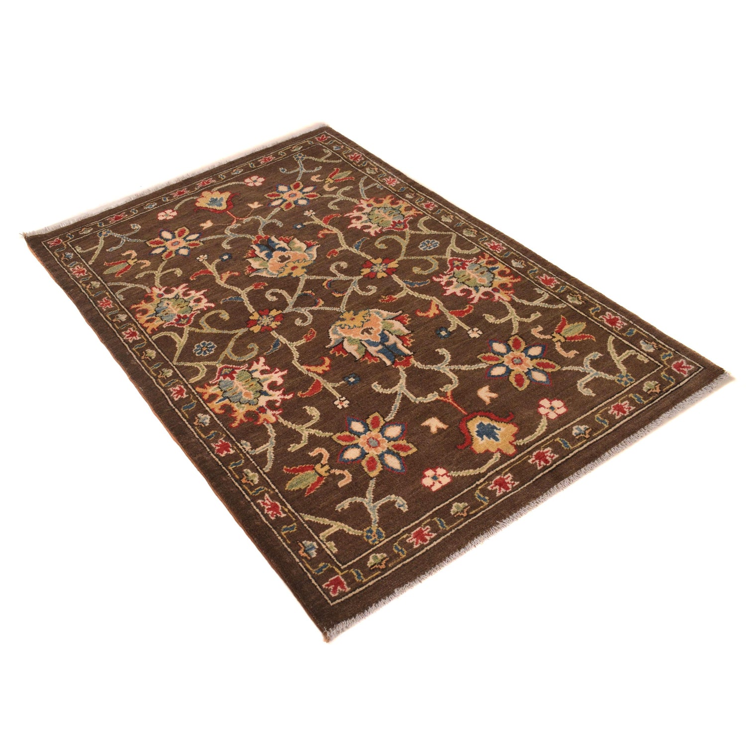 Handmade Sultani Area Rug 3' 3" x 4' 8" ft / 98 x 142  cm - No. B34197