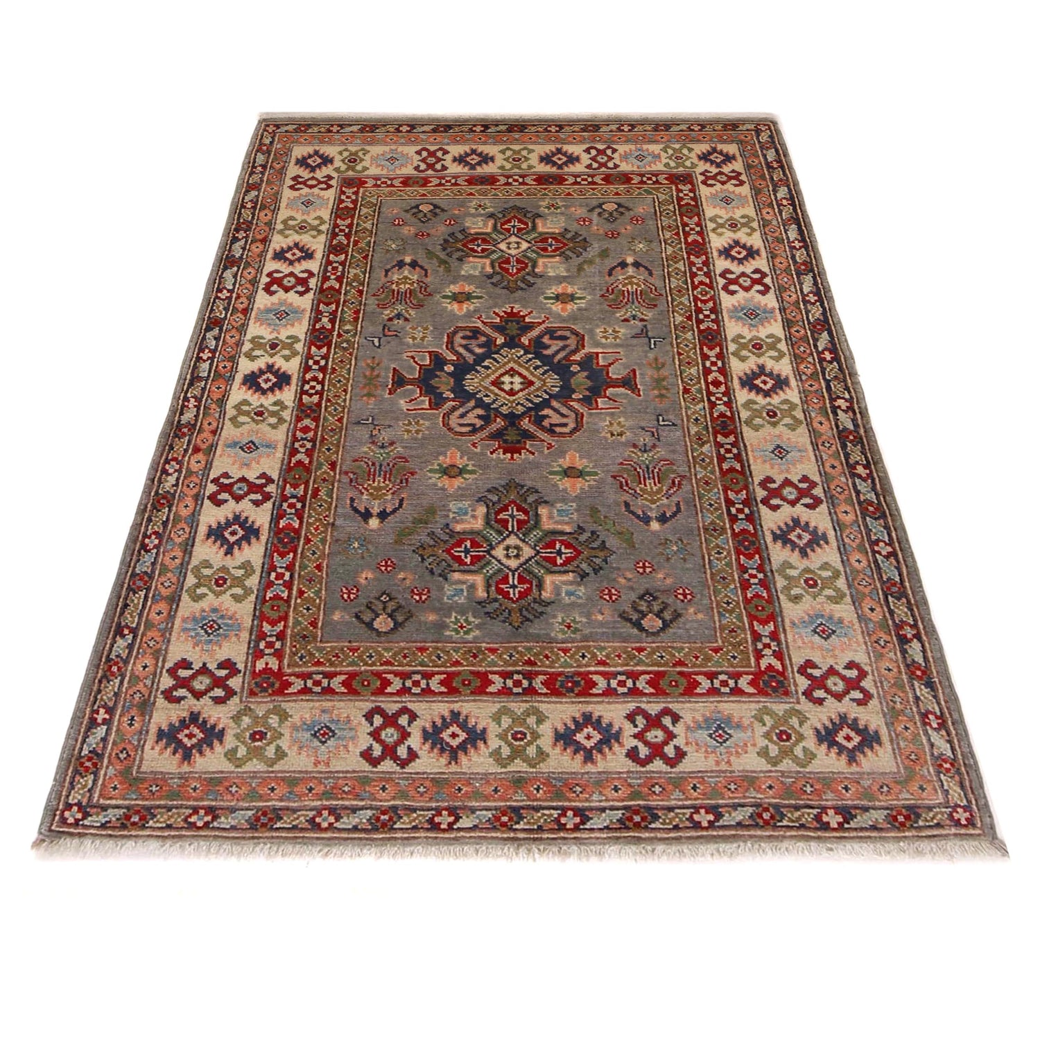 Hand knotted Kazak Rugs 3' 3" x 5' 0" ft / 99 x 152 cm - No. B34198