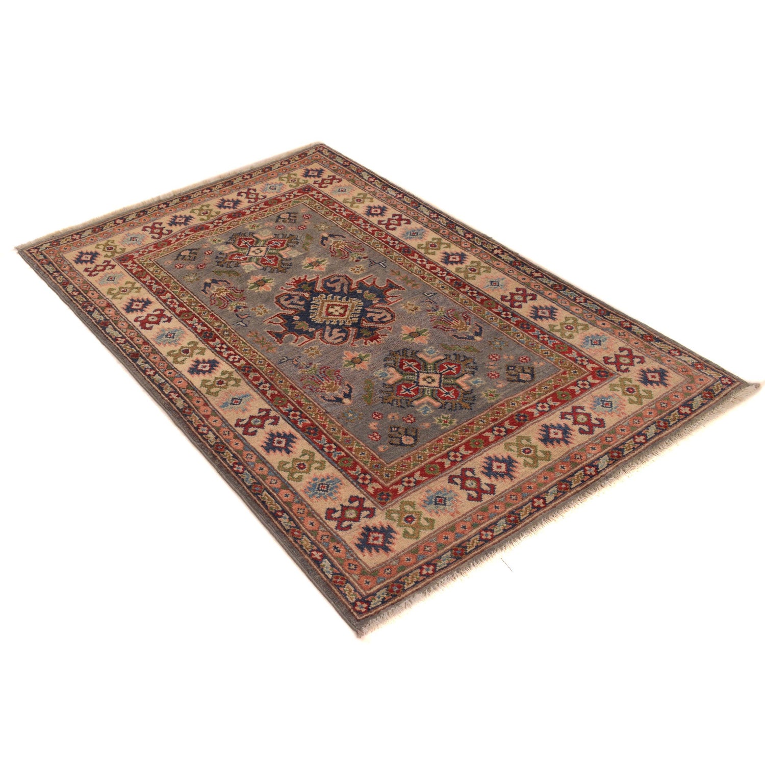 Hand knotted Kazak Rugs 3' 3" x 5' 0" ft / 99 x 152 cm - No. B34198