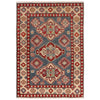 Blue Color Kazak Rug 3' 4" x 4' 9" ft / 102 x 145 cm - No. B34605