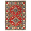 Hand Knotted Kazak Oriental Rug 3' 4" x 4' 8" ft / 102 x 141 cm - No. B34607