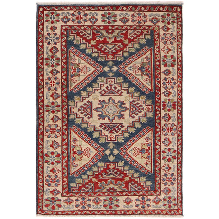 Hand knotted Kazak Rugs 3' 2" x 4' 8" ft / 96 x 142 cm - No. B34609