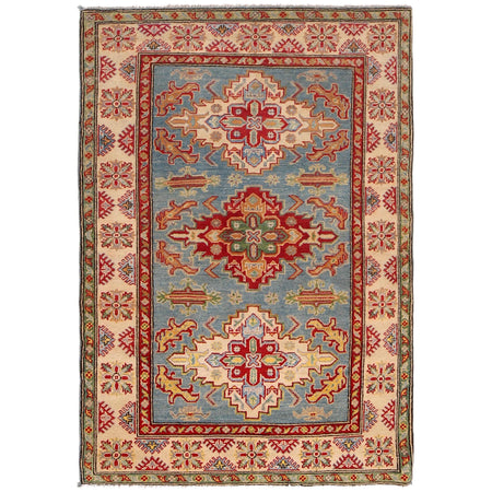 Hand knotted Kazak Rugs 4' 0" x 5' 10" ft / 122 x 177 cm - No. B34611