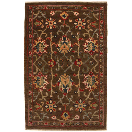 Hand Knotted Sultani Modern Rug 3' 2" x 4' 11" ft / 96 x 149  cm - No. B34663