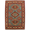 Blue Color Kazak Rug 3' 4" x 4' 10" ft / 102 x 147 cm - No. B34665