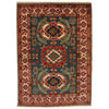 Hand Knotted Kazak Oriental Rug 3' 4" x 4' 9" ft / 102 x 145 cm - No. B34669