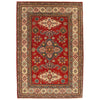 Hand Knotted Kazak Oriental Rug 3' 11" x 5' 10" ft / 120 x 179 cm - No. B34673